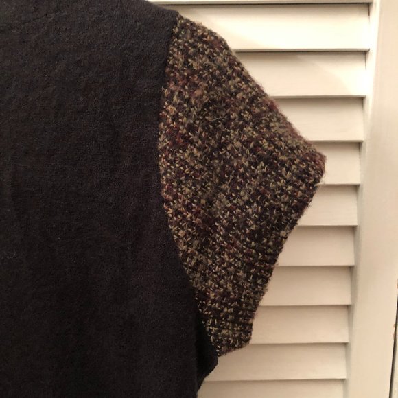 Winter tunic short-sleeve jersey, mixed material - Picture 4 of 6